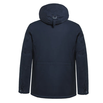 Fleece Detachable-hooded Weatherproof Extra Parka